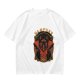 Olive T-Shirt with Vampurr Black Cat Vampire Graphic