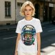 Spirited Away Bathhouse Graphic Tee with No Face and Dragon Art