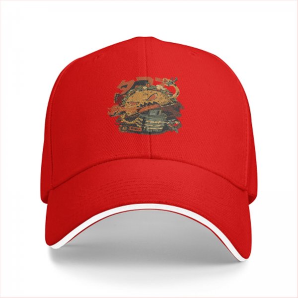 Black Baseball Cap With Vintage Dragon Taco Graphic Print