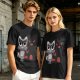Olive T-Shirt With Cute Raccoon And Shadow Monster Graphic