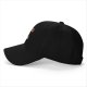Black baseball cap with cats eating ramen graphic
