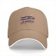 Black baseball cap with 'I accidentally woke up gorgeous again' text