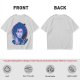 Olive T-Shirt With Neon Edward Scissorhands Portrait Print