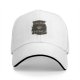 Black baseball cap with 'First Drink The Coffee Then Things Will Done' print