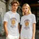 Olive t-shirt with Vitamin D sun graphic print