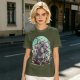 Olive T-Shirt With Magical Creature Group Art Print