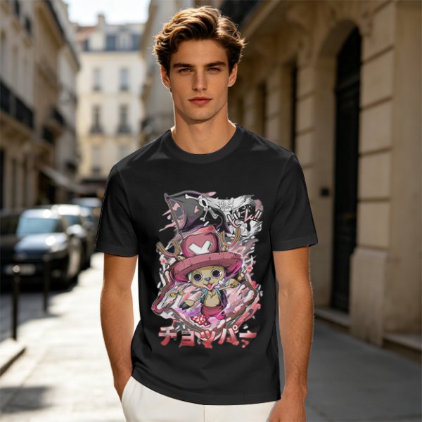 Olive Anime T-Shirt Featuring Tony Tony Chopper from One Piece