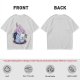 Oversized T-Shirt With Sleepy Baphomet Goat In Pajamas Print