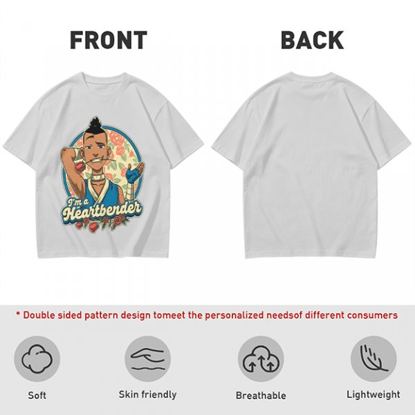Avatar The Last Airbender Sokka I'm A Heartbender Graphic T-Shirt
