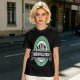 Olive t-shirt with 'Brewvolution' beer evolution graphic design