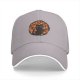 Black Baseball Cap With Cute Black Cat In Autumn Leaves Print