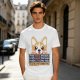 Olive t-shirt with corgi graphic and 'I'll Be Watching You' snack quote