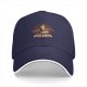 Black baseball cap with Avalanche Knock Out Shinra graphic print