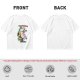 Olive T-shirt with Dancing Rainbow Unicorn Graphic Print