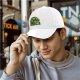Black Baseball Cap with Maleficent Halloween Themed Print