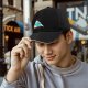 Black Baseball Cap With Cute Dinosaur Graphic And 'What I'm Doing' Text