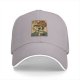 Black baseball cap with vintage skull ramen cat graphic