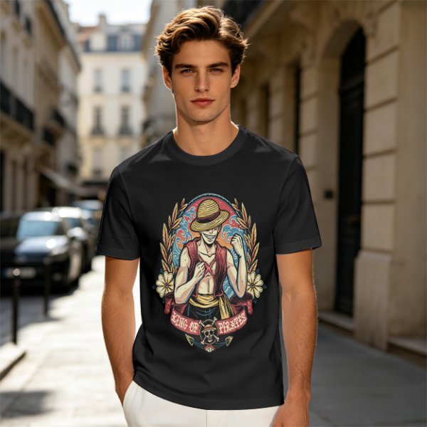 One Piece Luffy King of Pirates Graphic Print T-Shirt