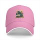 Black baseball cap with pizza first destroy later godzilla graphic