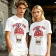 Olive green graphic t-shirt with 'Pretty Fly' and cool mushroom print