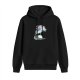 Black Hoodie With Watercolor Cherry Blossom Tree Art Print
