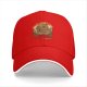 Black baseball cap with cute capybara graphic and playful text