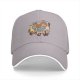 Black Baseball Cap With Bob Ross Painting Cartoon Art Print