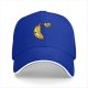 Black baseball cap with sad banana graphic reading I'm not peeling well
