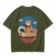 Cat Chef Eating Ramen in Great Wave Bowl T-Shirt