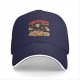 Black Baseball Cap With Pupperoni Pizza Cute Dog Graphic Print