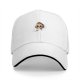 Black Baseball Cap With Cute Grim Reaper Skull Graphic