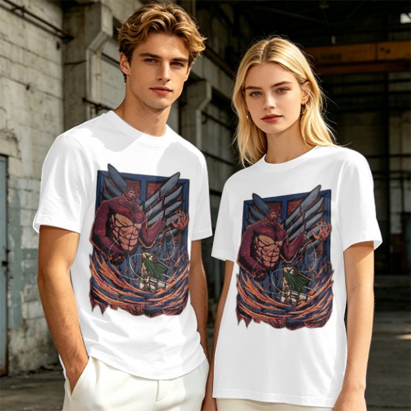 Attack on Titan Beast Titan vs Scout Levi Graphic T-Shirt