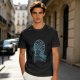 Olive T-shirt with Anime Water Bender Warrior Graphic Print