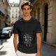 Olive T-shirt with Dancing Skeleton Graphic Print
