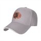 Black Baseball Cap with Cute Black Cat and Candy Print