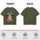 Olive t-shirt with black magic black coffee goat graphic print