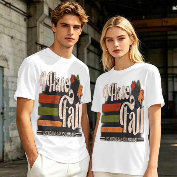 I Hate Fall Just Kidding Can You Imagine? Autumn Graphic T-Shirt