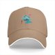 Black Baseball Cap With Anime Silhouette Sunset Art Print