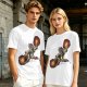 Olive T-shirt with Fire Bending Warrior Graphic Print