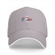 Black Baseball Cap With Cute Working Cat Graphic Print