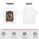 Olive green graphic t-shirt with a high on catip black cat print