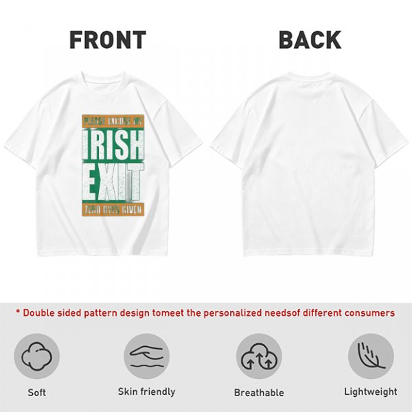 Irish Exit Funny St. Patrick's Day T-Shirt Design