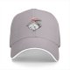 Black baseball cap with Totoro holding umbrella and red sun graphic