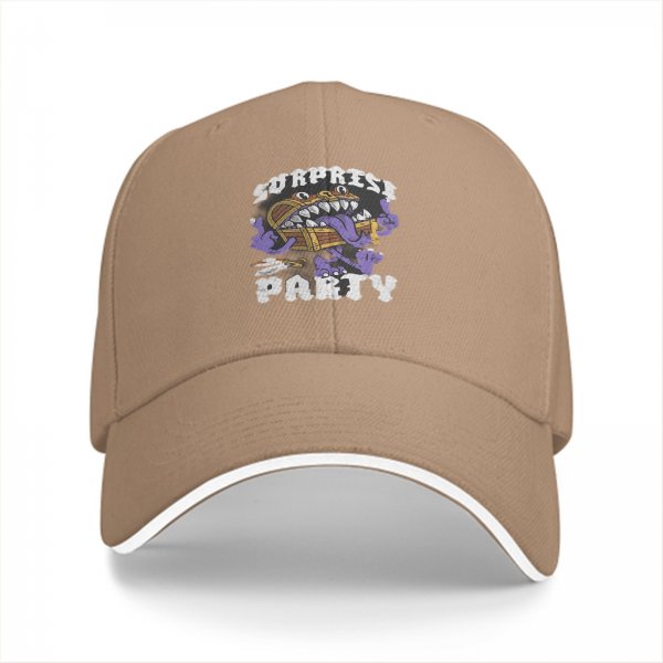 Surprise Party Monster Chest Graphic Black Baseball Cap