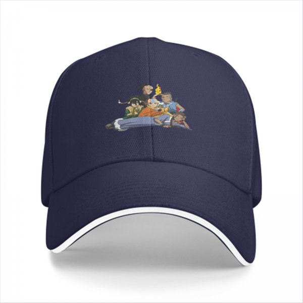 Avatar The Last Airbender Group Graphic Baseball Cap