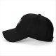 Black baseball cap with cute mushroom creature graphic print