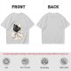 Olive T-shirt with Cute Black Cat Wrapped in Blanket Graphic