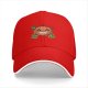 Black Baseball Cap with Grinning Pumpkin Crossbones Halloween Graphic