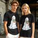 Olive T-Shirt With Melting Snowman Christmas Print