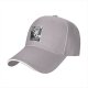 Black baseball cap with 'Coffee! Because murder is wrong' retro print